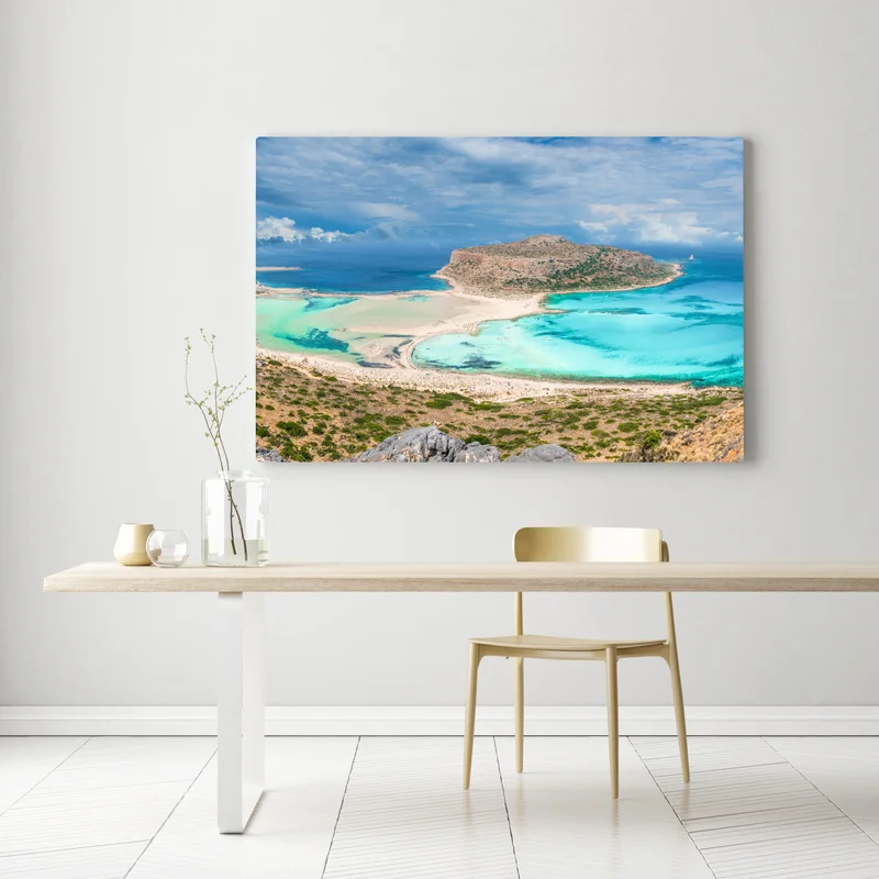 Leinwandbild Balos Lagoon, Kreta panorama strandblick Leinwandbild Balos Lagoon, Kreta panorama strandblick