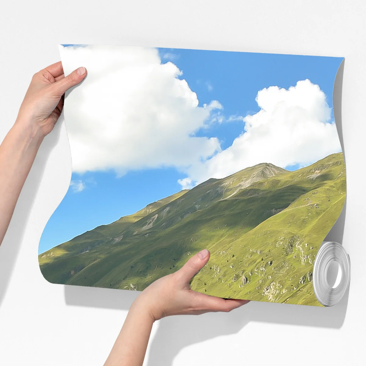 Fototapete alpenbach im sonnigen tal Fototapete alpenbach im sonnigen tal