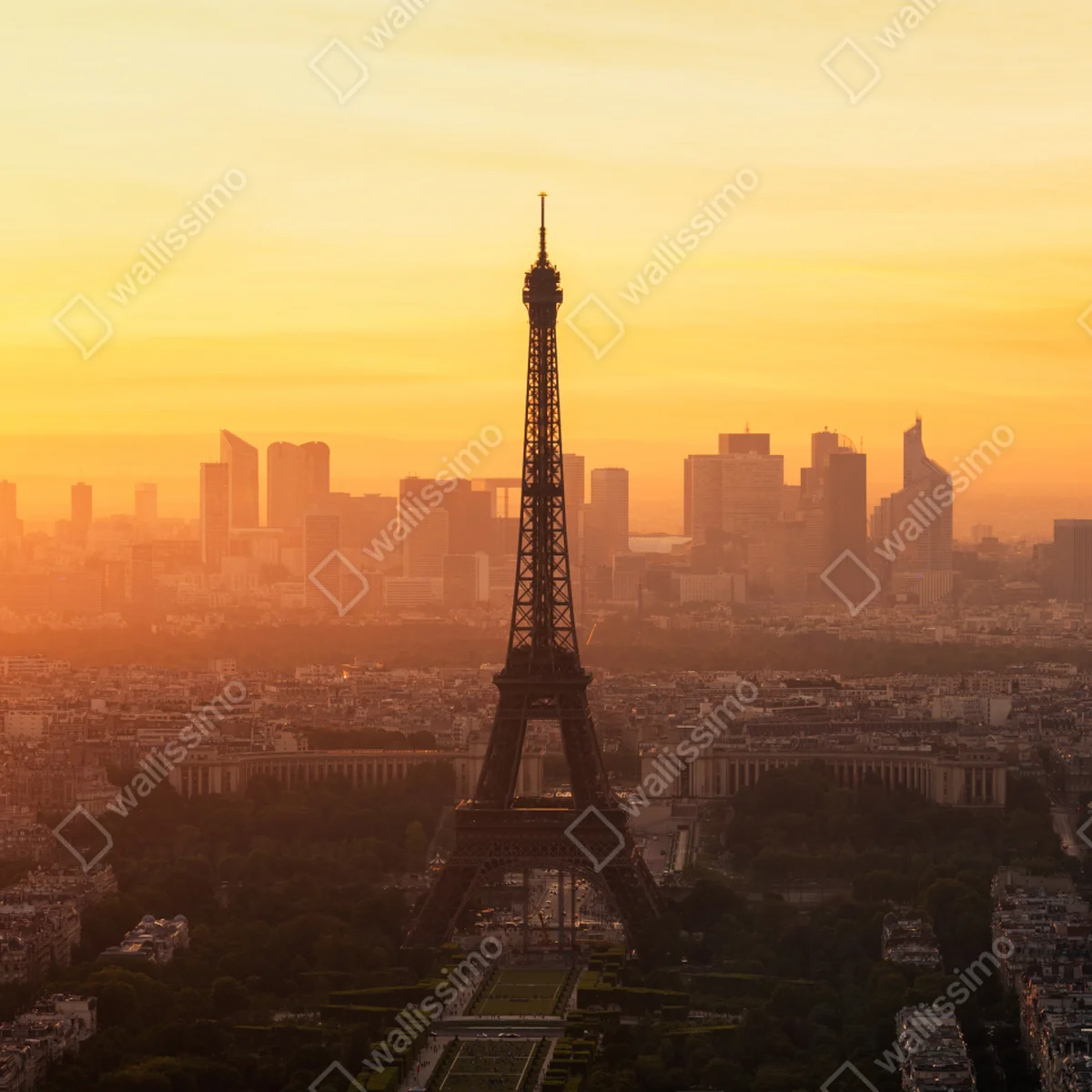 Leinwandbild Paris sonnenuntergang mit Eiffelturm Leinwandbild Paris sonnenuntergang mit Eiffelturm