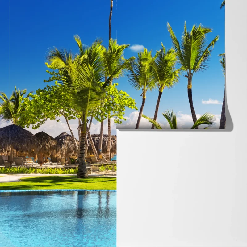 Fototapete tropisches strandparadies in Punta Cana Fototapete tropisches strandparadies in Punta Cana