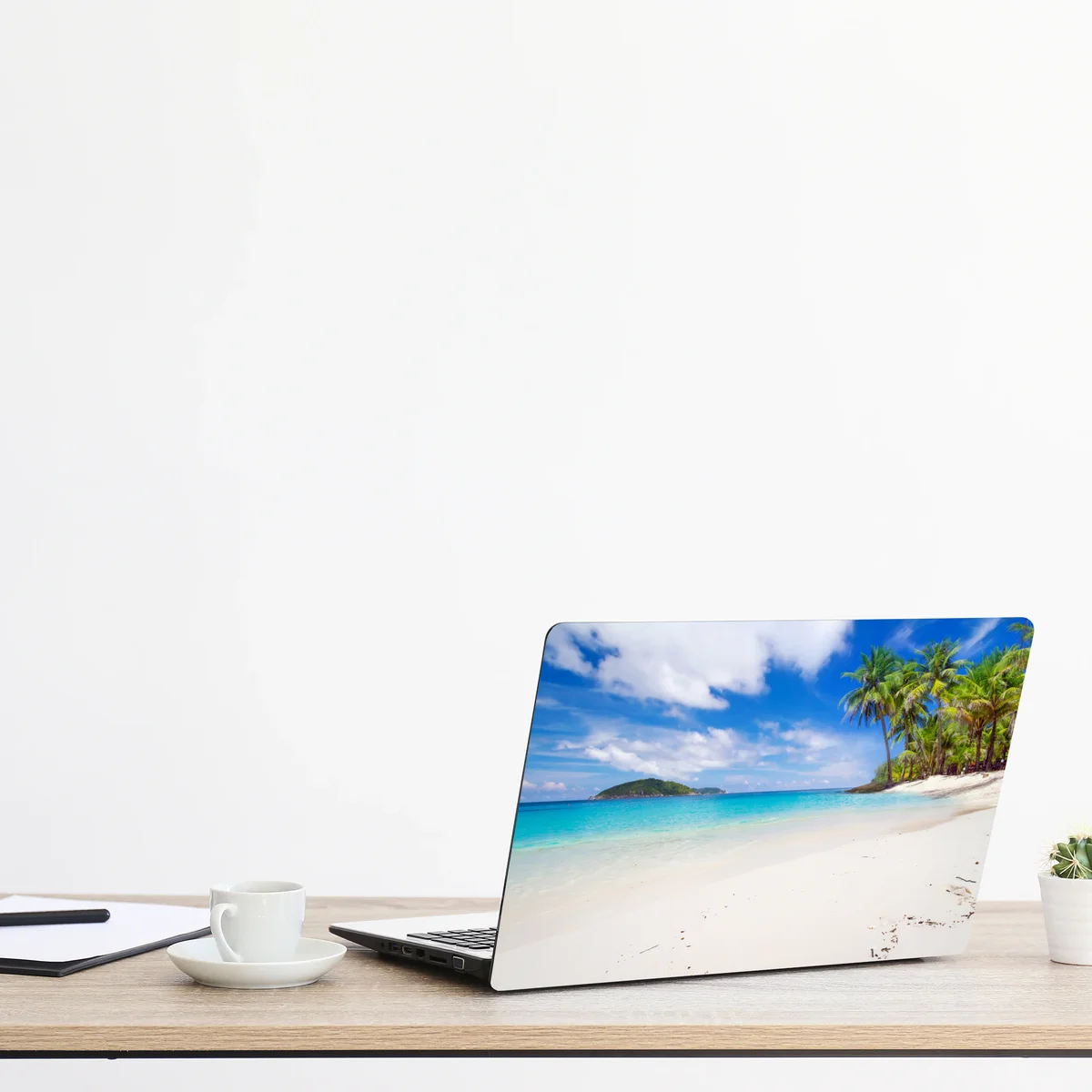 Laptop-Aufkleber tropischer türkisstrand Laptop-Aufkleber tropischer türkisstrand