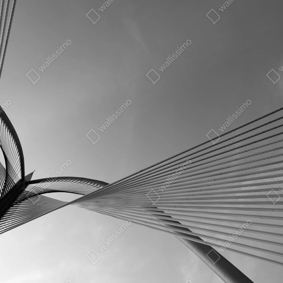 Laptop-Aufkleber monochrome brücke mit geometrischen linien Laptop-Aufkleber monochrome brücke mit geometrischen linien