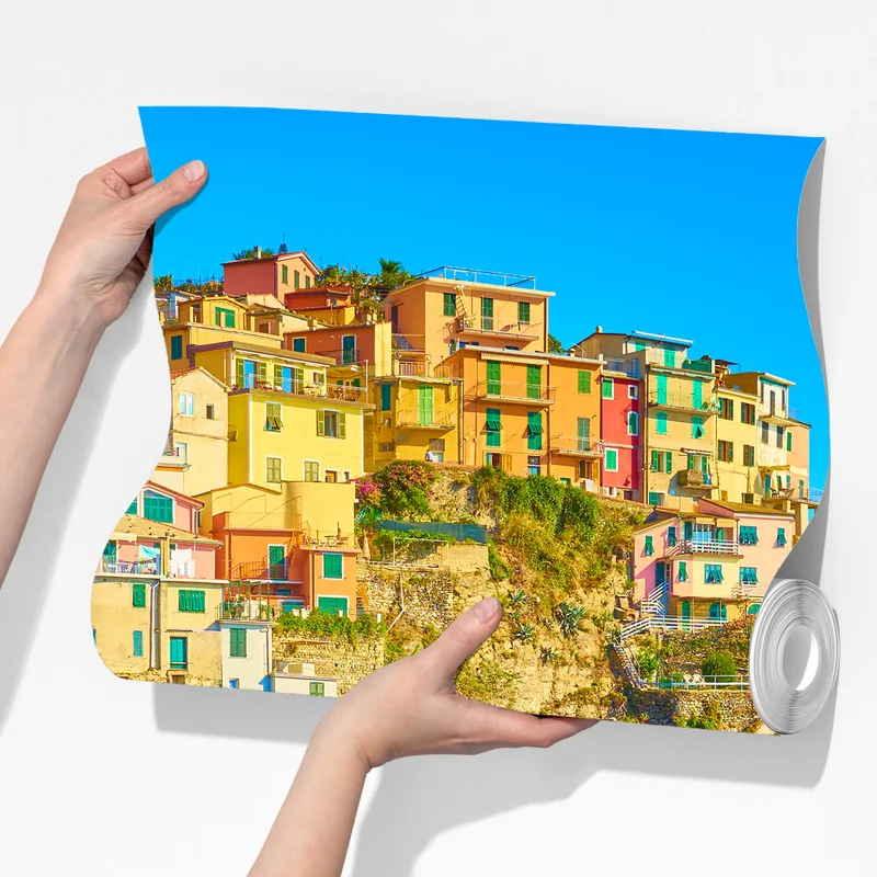 Fototapete buntes küstendorf in Cinque Terre Fototapete buntes küstendorf in Cinque Terre