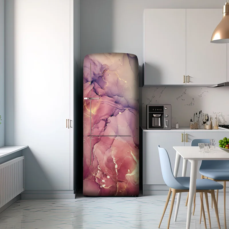 Kühlschrankaufkleber ätherische lila marmorabstraktion Kühlschrankaufkleber ätherische lila marmorabstraktion