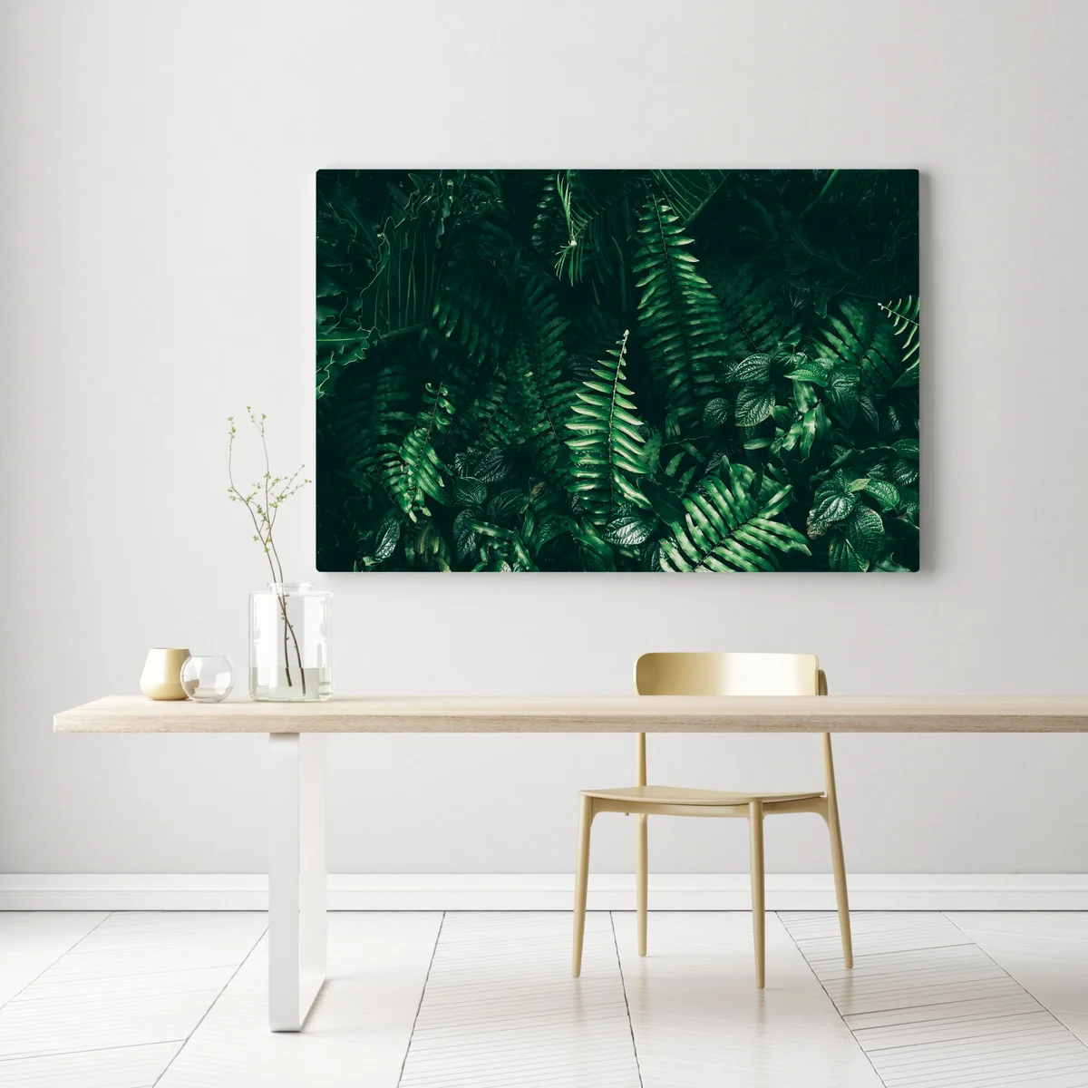 Leinwandbild üppige tropische grüne blätter Leinwandbild üppige tropische grüne blätter