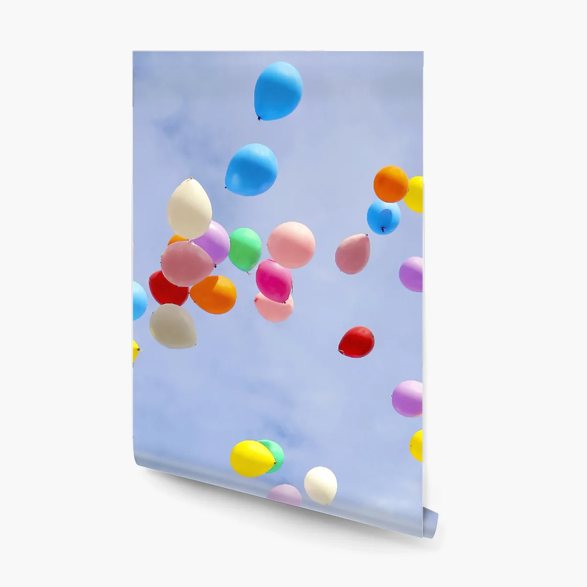 Fototapete bunte luftballons steigen in den himmel Fototapete bunte luftballons steigen in den himmel