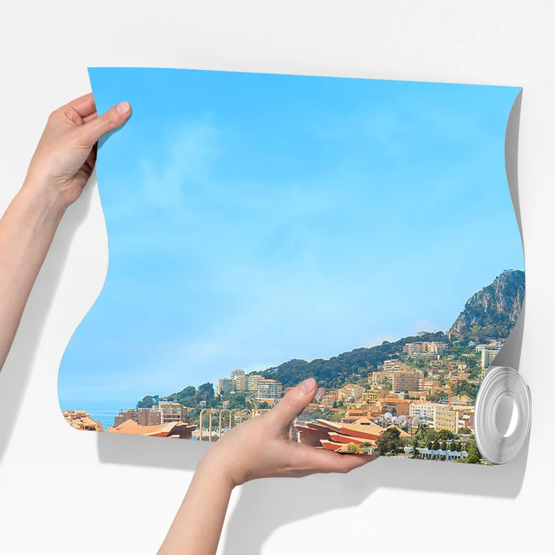 Fototapete sonnige marina und küstenstadt Fototapete sonnige marina und küstenstadt