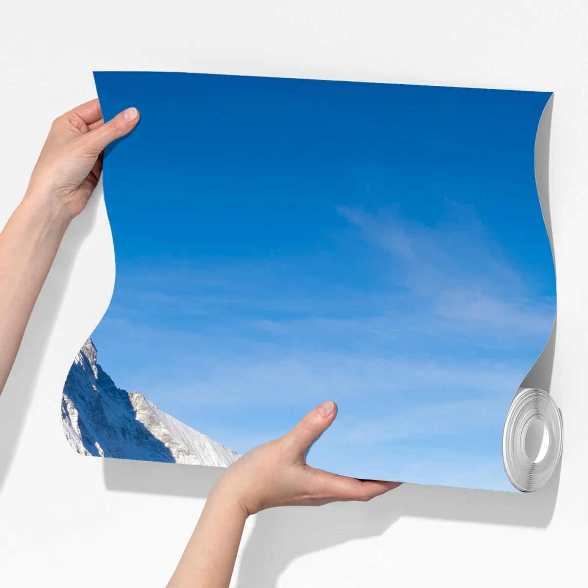 Fototapete majestätische bergspiegelung über alpensee Fototapete majestätische bergspiegelung über alpensee