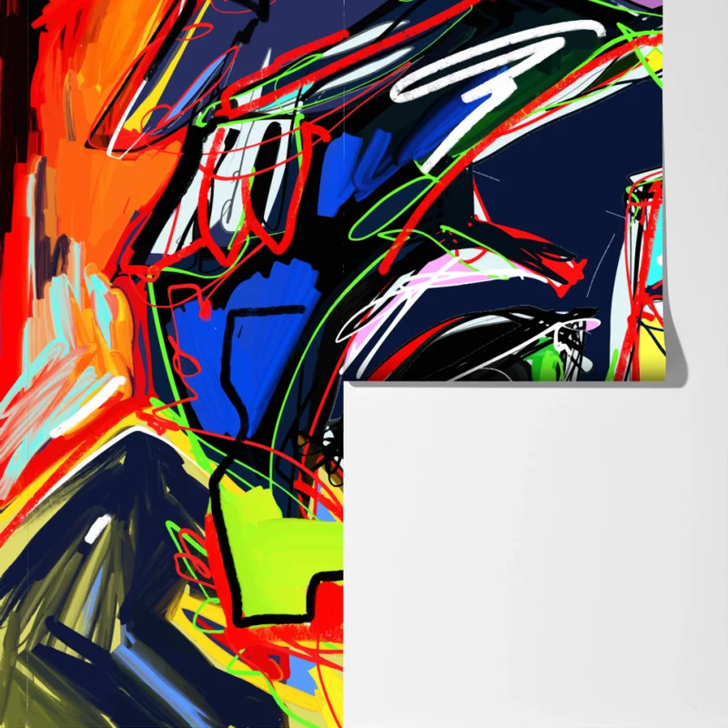 Fototapeta kolorowy abstrakcyjny portret twarzy Fototapeta kolorowy abstrakcyjny portret twarzy