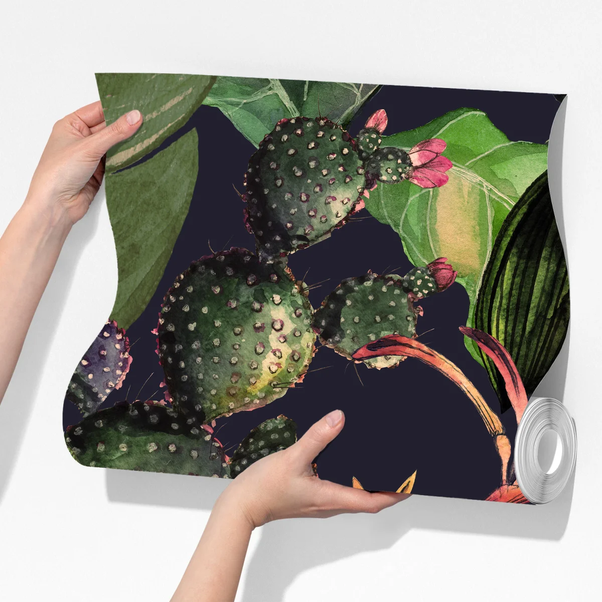 Fototapete tropisches aquarell botanikmuster Fototapete tropisches aquarell botanikmuster