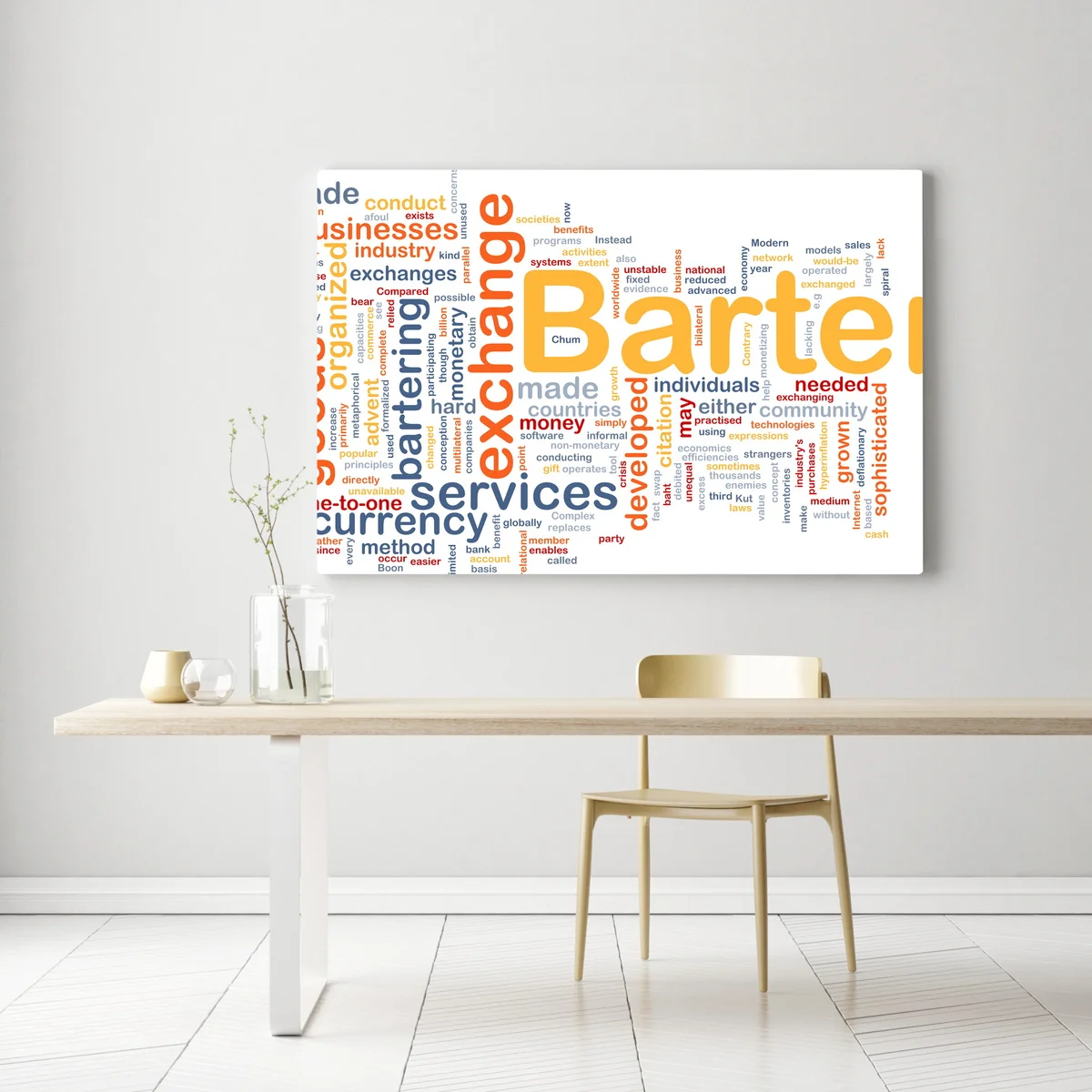 Leinwandbild Tauschgeschäft Hintergrundkonzept • Leinwandbilder bei Wallnifity® Leinwandbild Tauschgeschäft Hintergrundkonzept • Leinwandbilder bei Wallnifity®