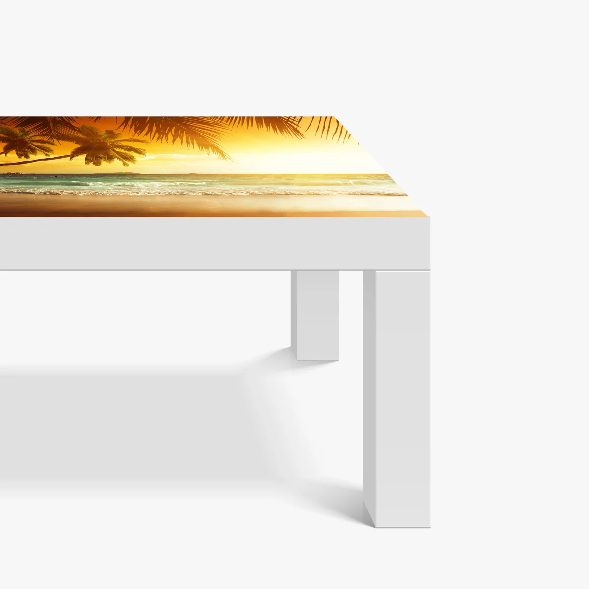 Tischaufkleber und Schreibtischaufkleber goldener sonnenuntergang an einem strand in der Karibik Tischaufkleber und Schreibtischaufkleber goldener sonnenuntergang an einem strand in der Karibik