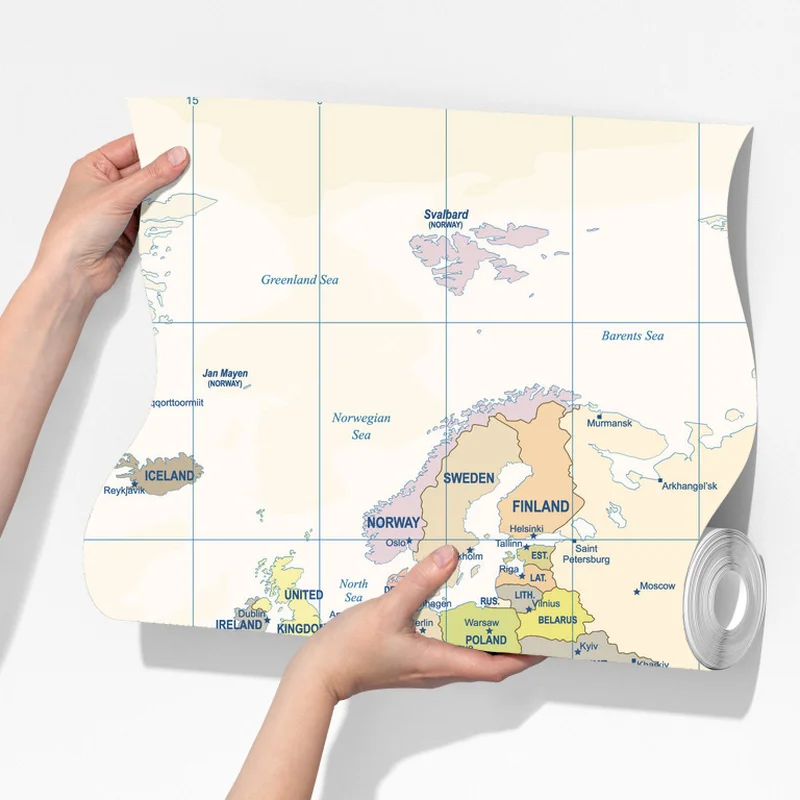 Fototapete vintage weltkarte in pastellfarben Fototapete vintage weltkarte in pastellfarben