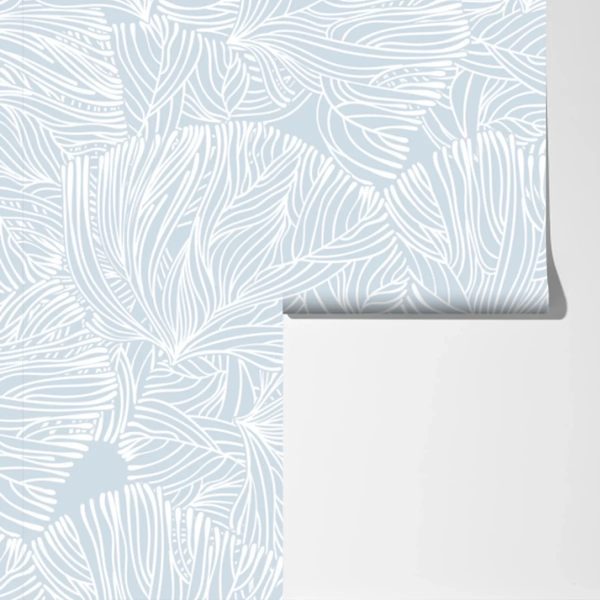 Fototapete sanftes blaues botanisches muster Fototapete sanftes blaues botanisches muster