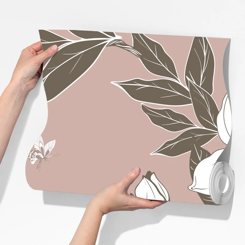 Fototapeta delikatny wzór z magnoliami Fototapeta delikatny wzór z magnoliami