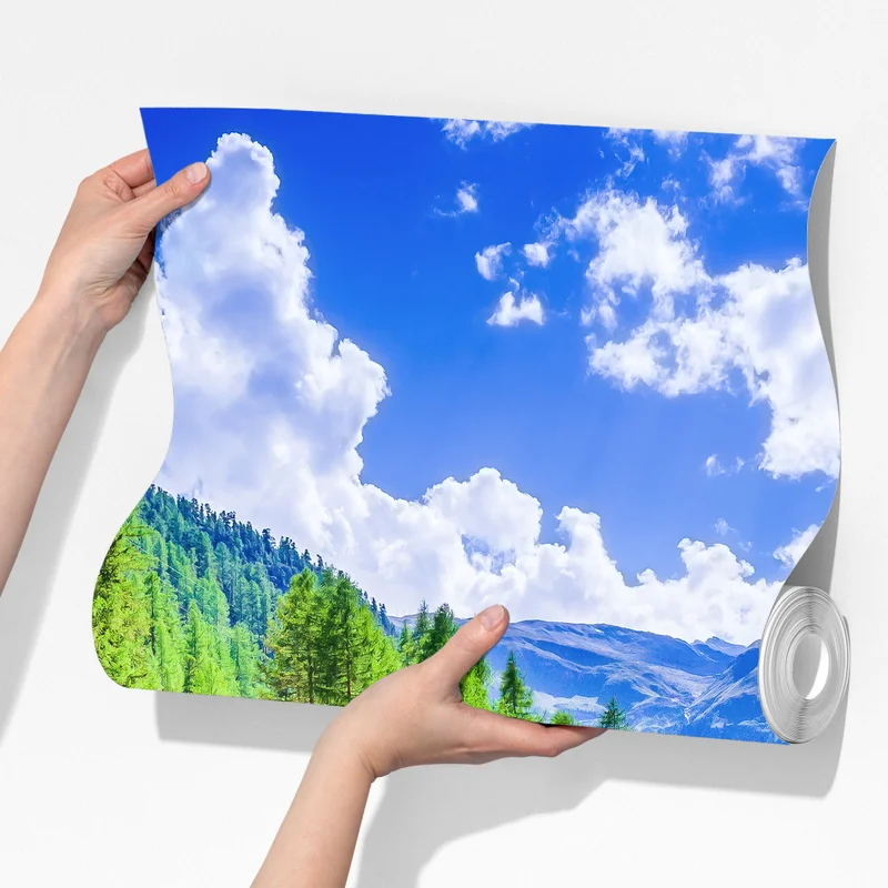 Fototapete Gornergrat zug auf alpenbrücke mit Matterhorn Fototapete Gornergrat zug auf alpenbrücke mit Matterhorn