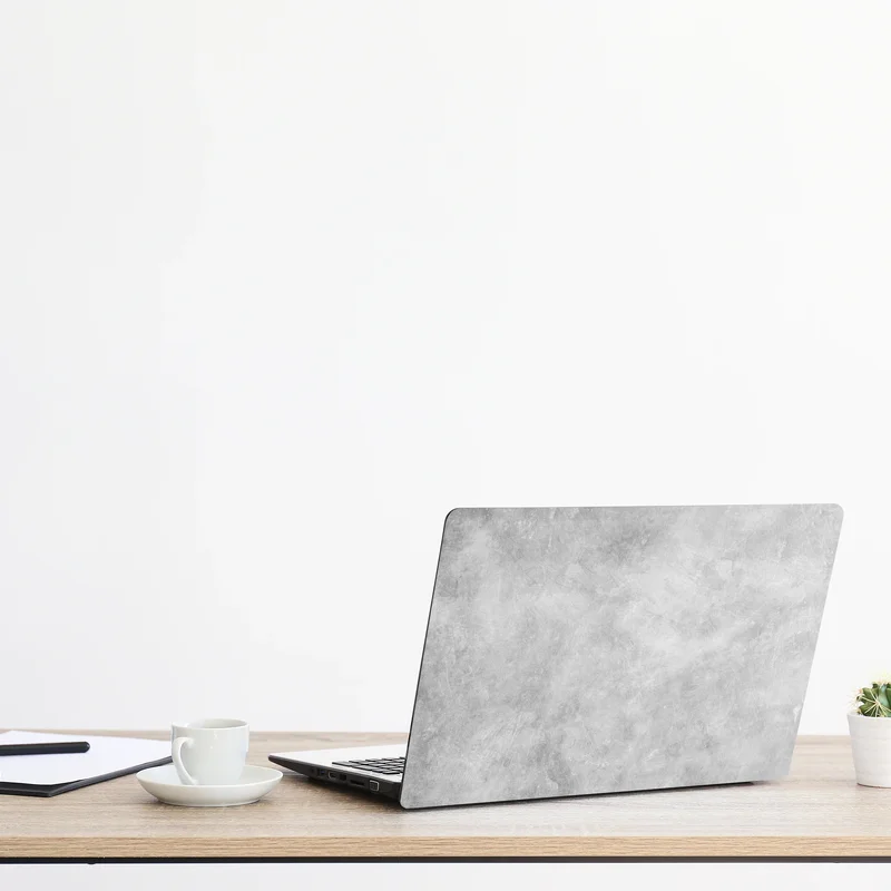 Laptop-Aufkleber subtile graue betonstruktur
