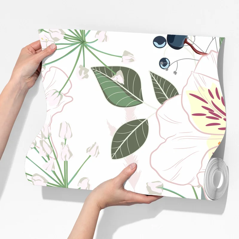 Fototapete zartes pastell blumenmuster Fototapete zartes pastell blumenmuster