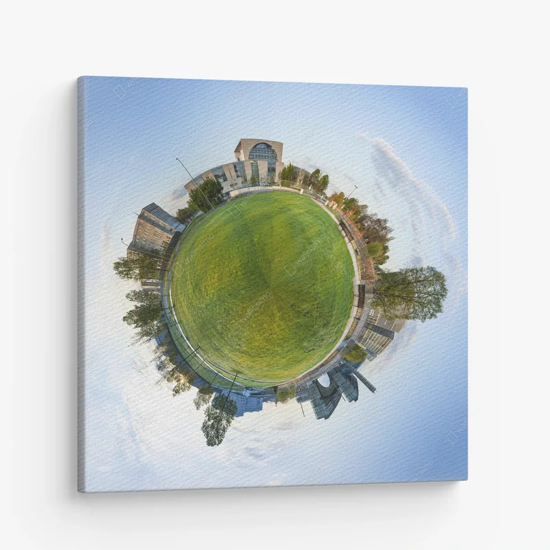 Leinwandbild Panorama des Spreebogenparks in Berlin mit Regierungsgebäuden • Leinwandbilder bei Wallnifity® Leinwandbild Panorama des Spreebogenparks in Berlin mit Regierungsgebäuden • Leinwandbilder bei Wallnifity®