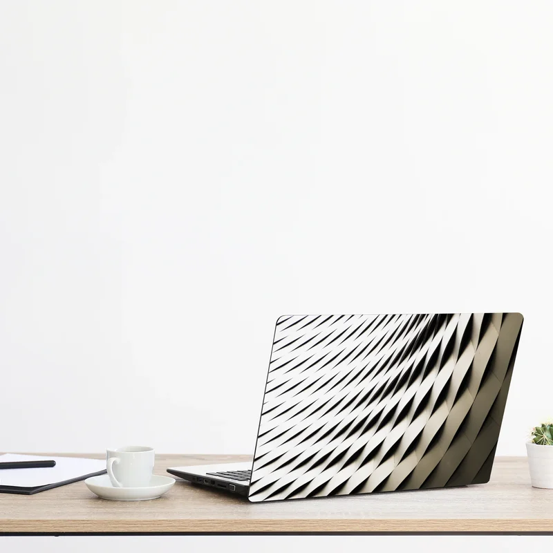 Laptop-Aufkleber modernes geometrisches architekturmuster