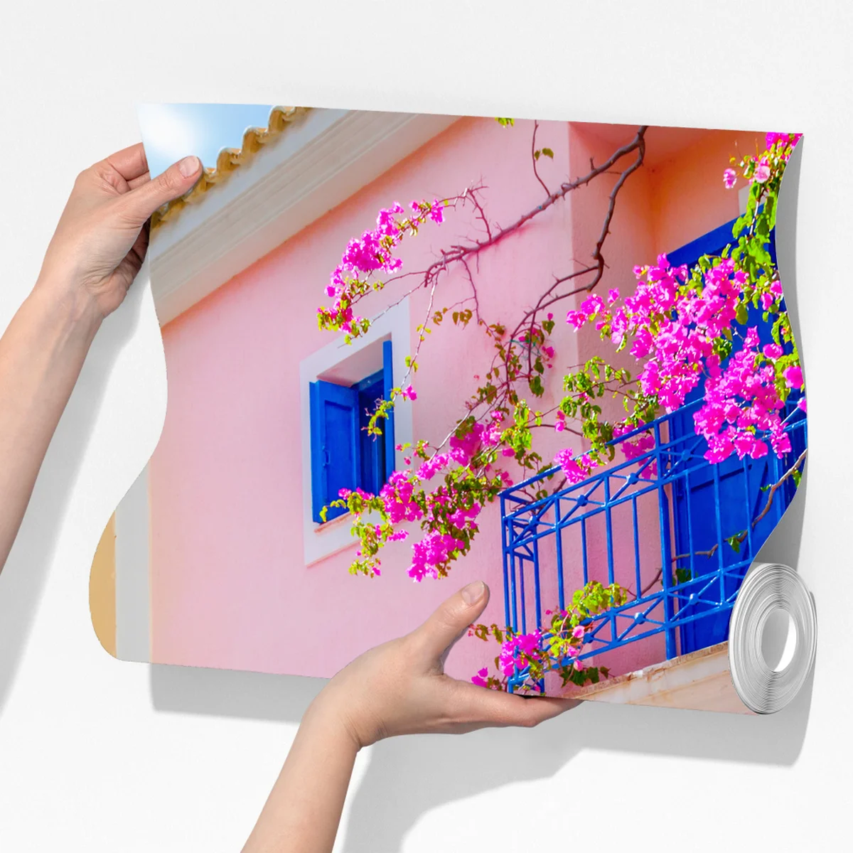 Fototapete bunte straße auf Kefalonia Fototapete bunte straße auf Kefalonia