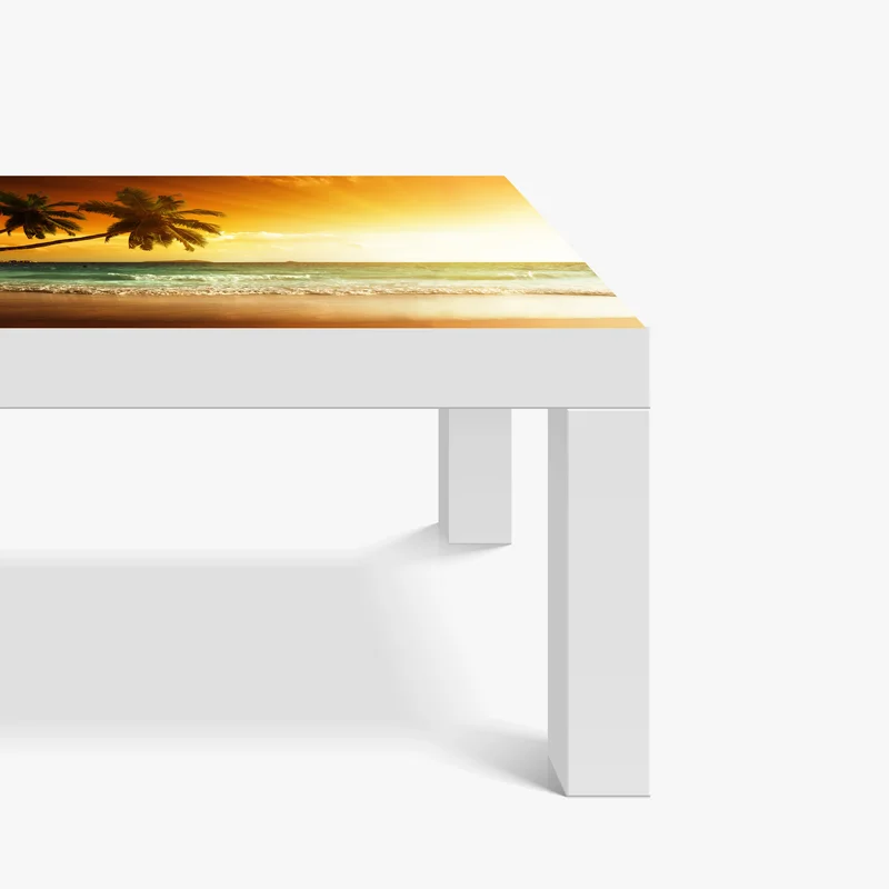 Tischaufkleber und Schreibtischaufkleber tropischer sonnenuntergang am strand Tischaufkleber und Schreibtischaufkleber tropischer sonnenuntergang am strand