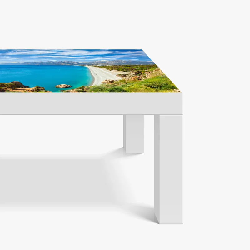 Tischaufkleber und Schreibtischaufkleber ruhiger strand von Konyaalti, Antalya