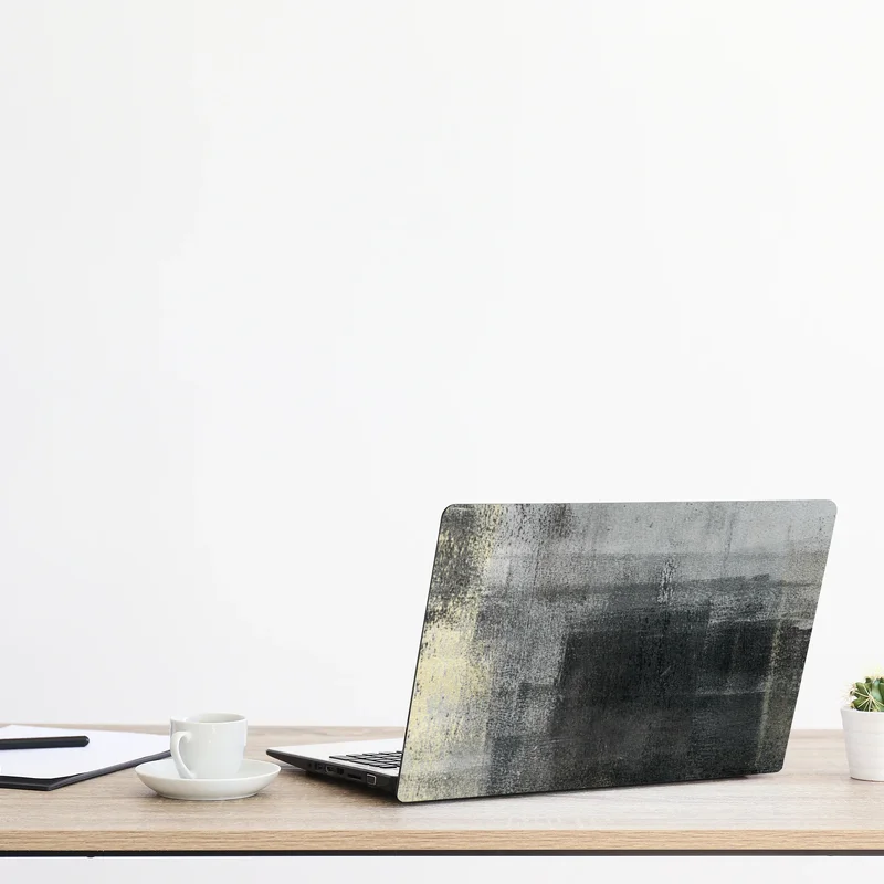 Laptop-Aufkleber subtile monochrome textur