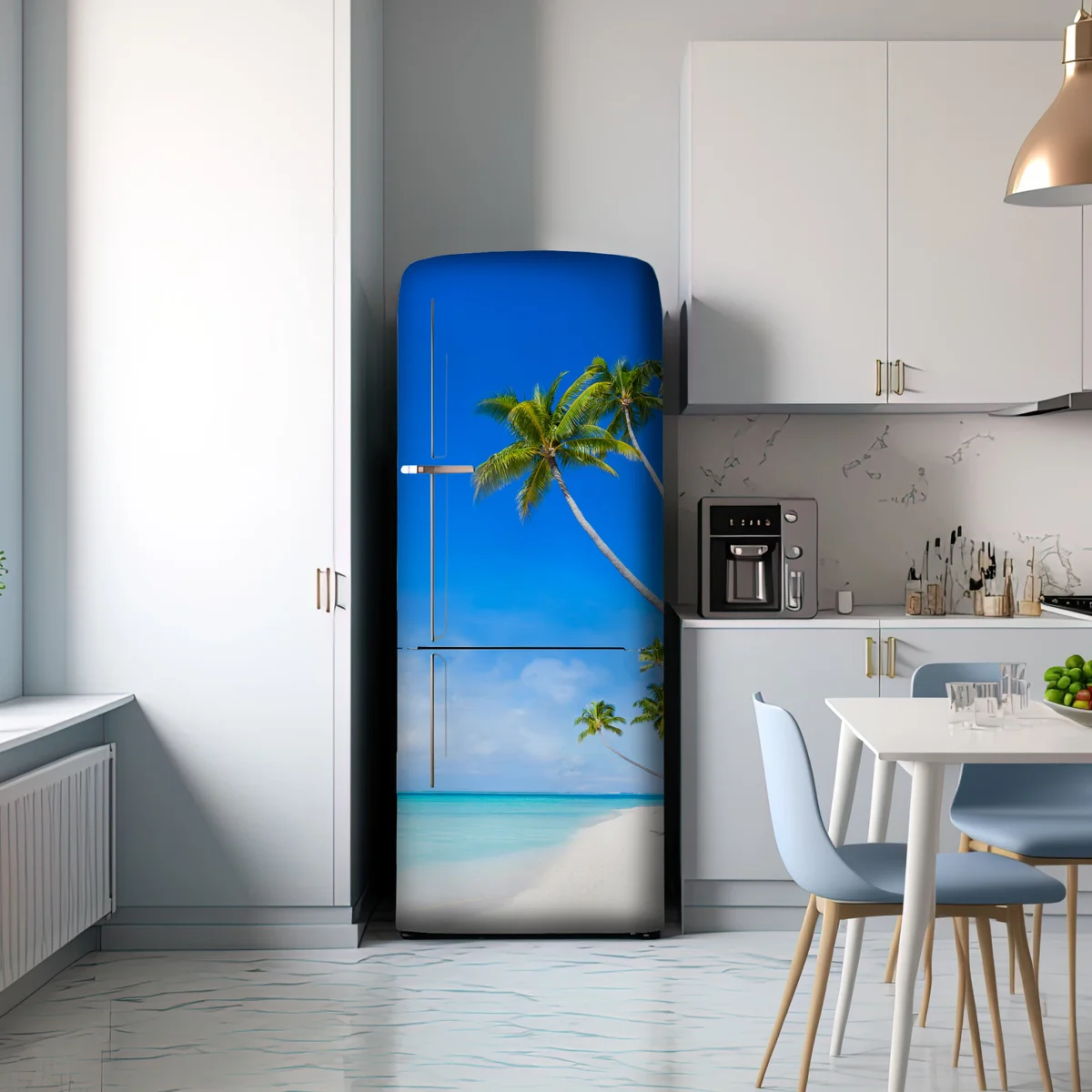 Kühlschrankaufkleber tropischer palmenstrand Kühlschrankaufkleber tropischer palmenstrand