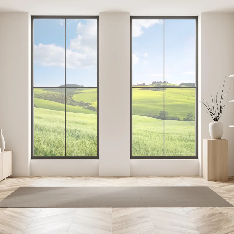 Fensteraufkleber Toskana sanfte hügel bei sonnenuntergang Fensteraufkleber Toskana sanfte hügel bei sonnenuntergang