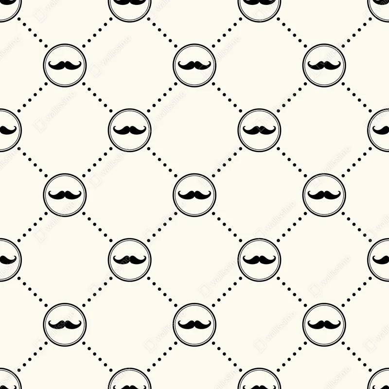Fototapete verspieltes schnurrbartmuster Fototapete verspieltes schnurrbartmuster
