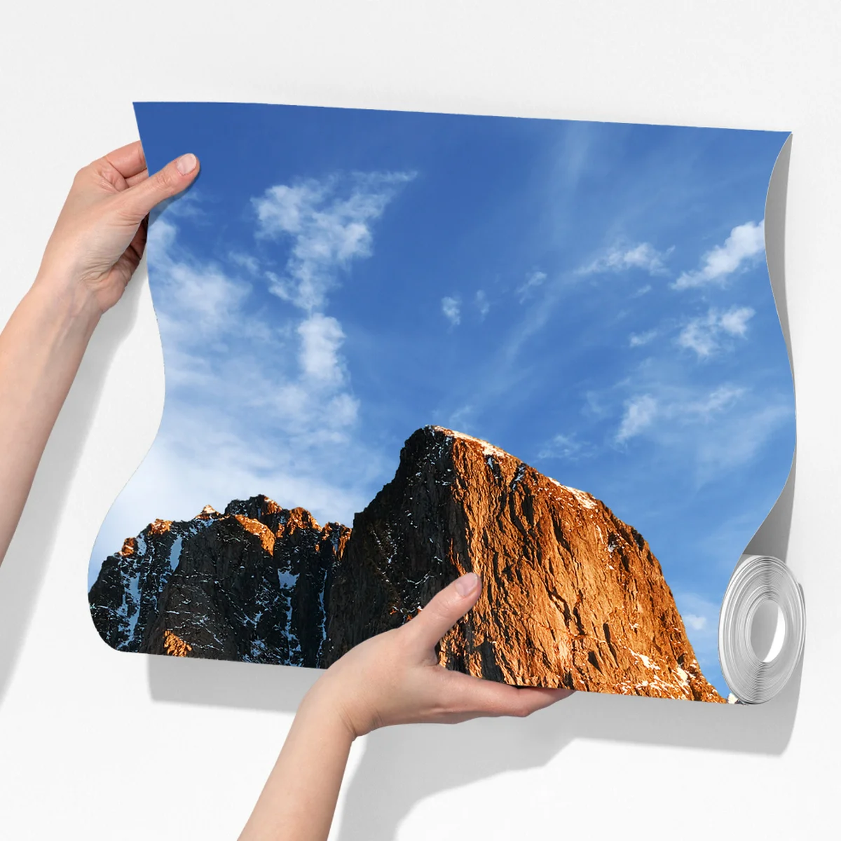 Fototapeta słoneczna wioska Hamnøy nad fiordem Fototapeta słoneczna wioska Hamnøy nad fiordem