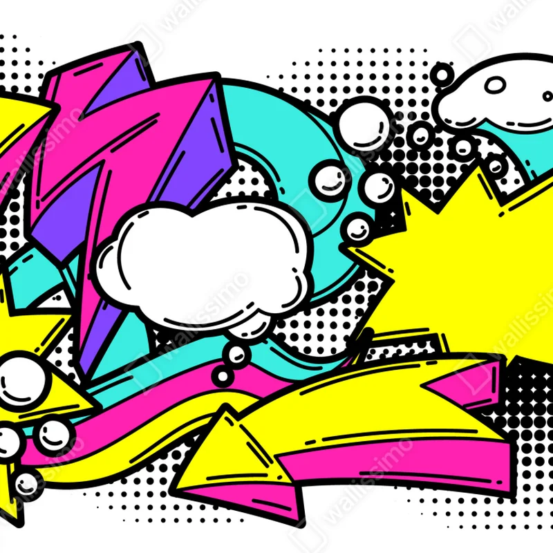 Tischaufkleber und Schreibtischaufkleber farbenfrohes pop-art comicmuster Tischaufkleber und Schreibtischaufkleber farbenfrohes pop-art comicmuster