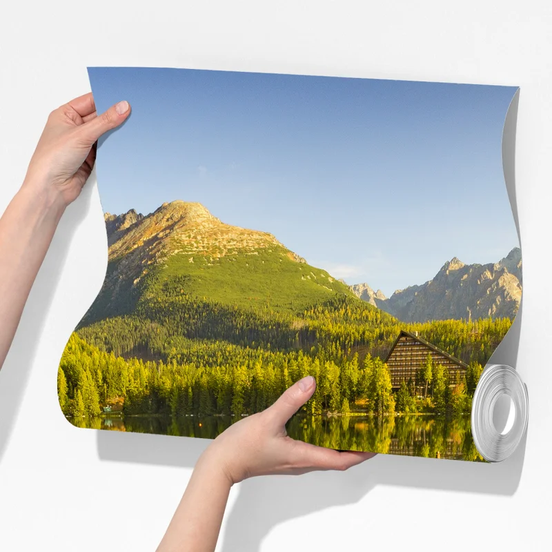 Fototapeta pomost nad jeziorem Strbske Pleso Fototapeta pomost nad jeziorem Strbske Pleso