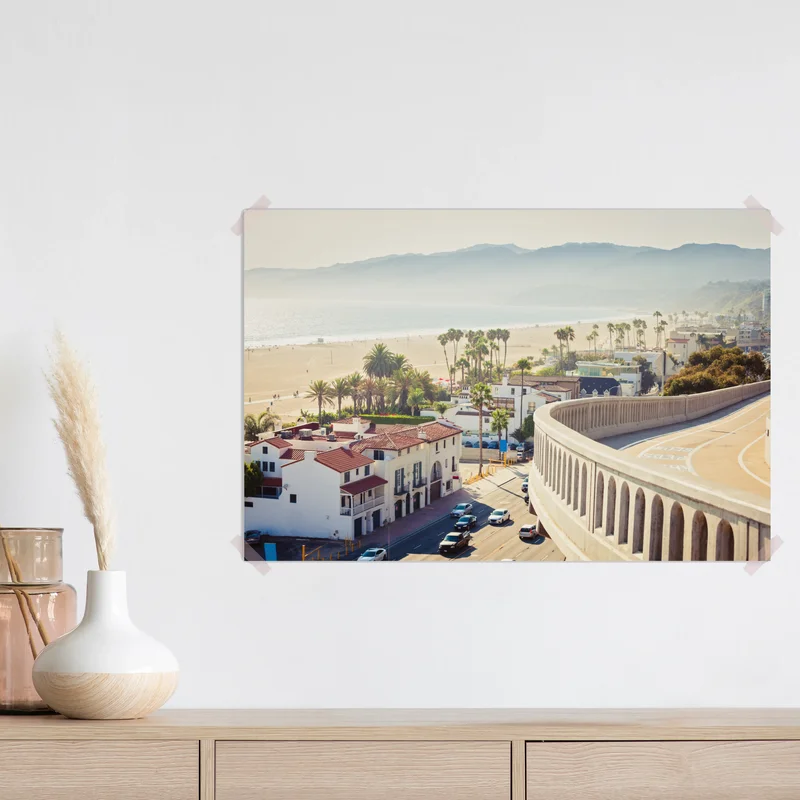 Poster Santa Monica küstenpanorama Poster Santa Monica küstenpanorama