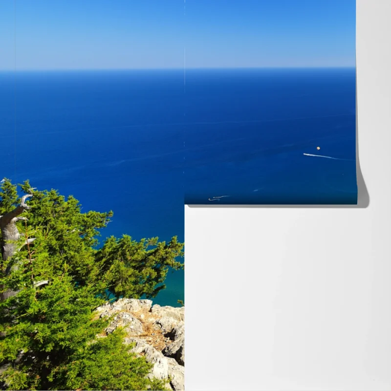 Fototapeta spokojna turkusowa panorama wybrzeża Fototapeta spokojna turkusowa panorama wybrzeża