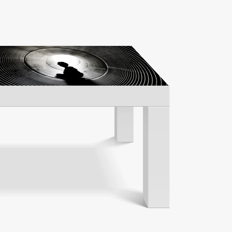 Tischaufkleber und Schreibtischaufkleber silhouette in einem spiraltunnel Tischaufkleber und Schreibtischaufkleber silhouette in einem spiraltunnel