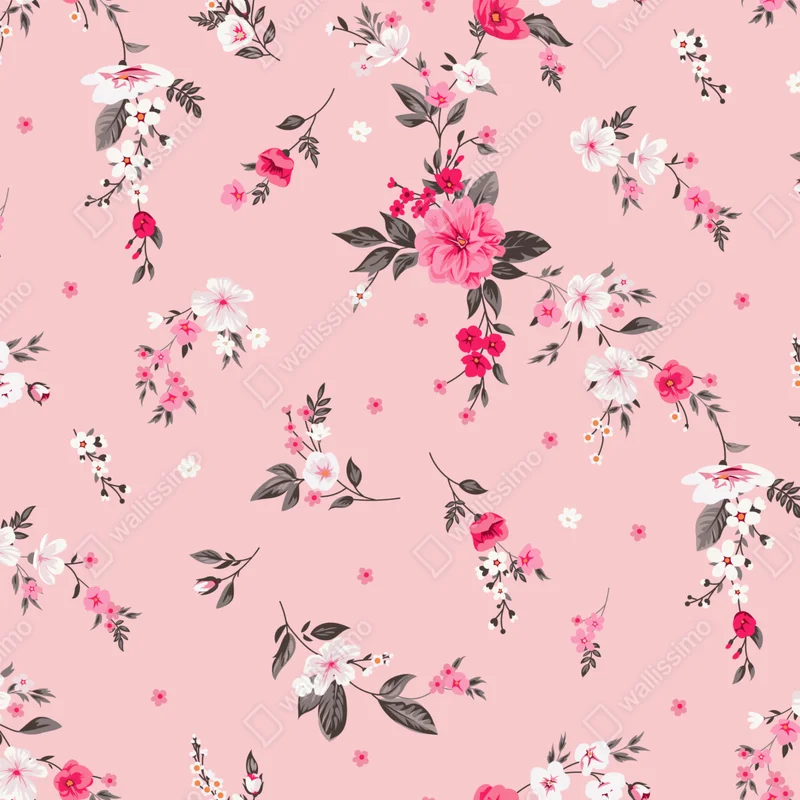 Laptop-Aufkleber zartes rosa blumenmuster Laptop-Aufkleber zartes rosa blumenmuster