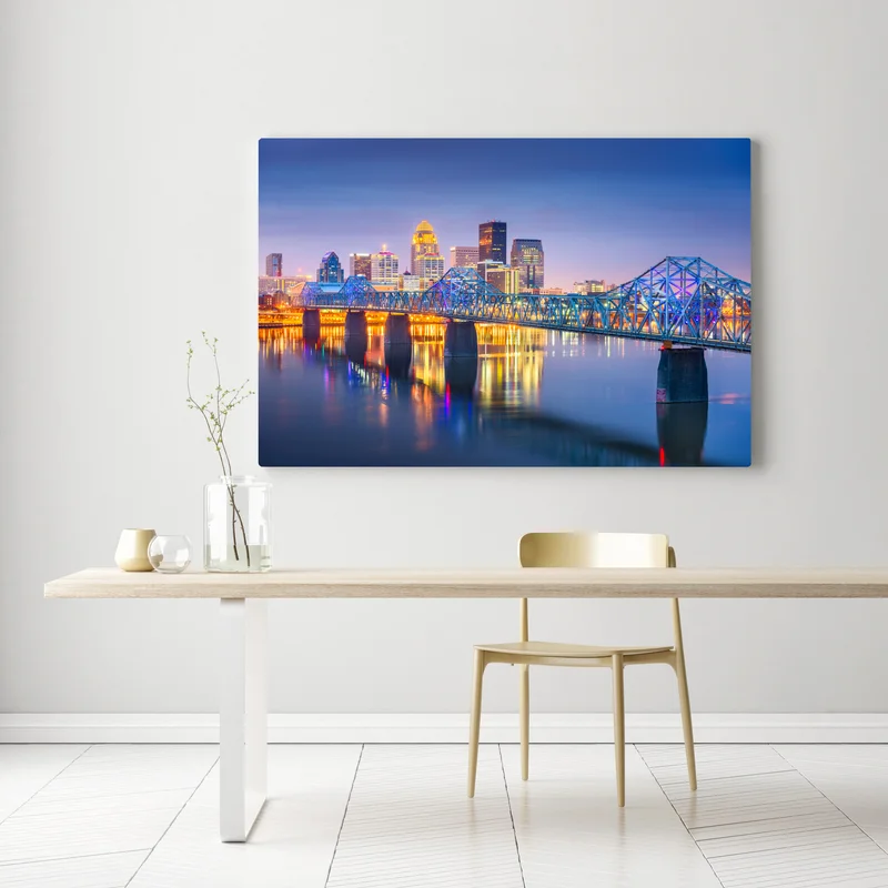 Leinwandbild Louisville skyline bei dämmerung Leinwandbild Louisville skyline bei dämmerung