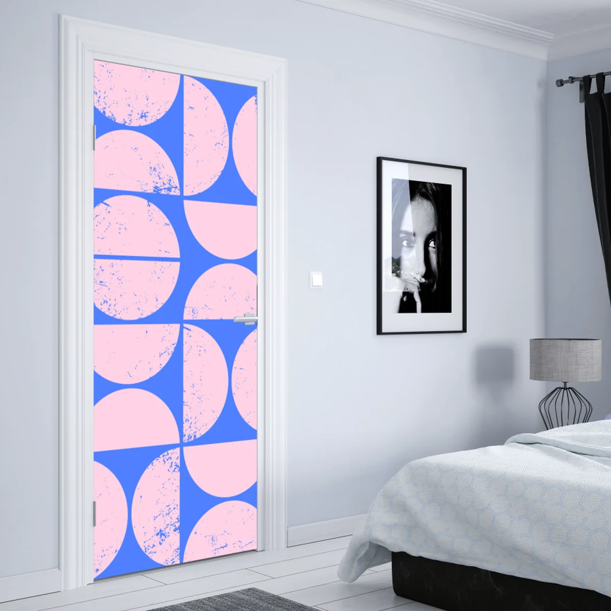 Türaufkleber pastell geometrisches kreismuster • Türaufkleber bei Wallnifity® Türaufkleber pastell geometrisches kreismuster • Türaufkleber bei Wallnifity®