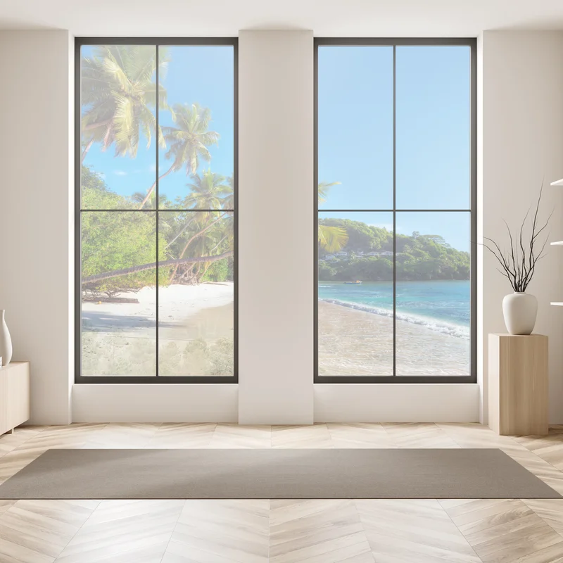 Fensteraufkleber tropischer palmstrand