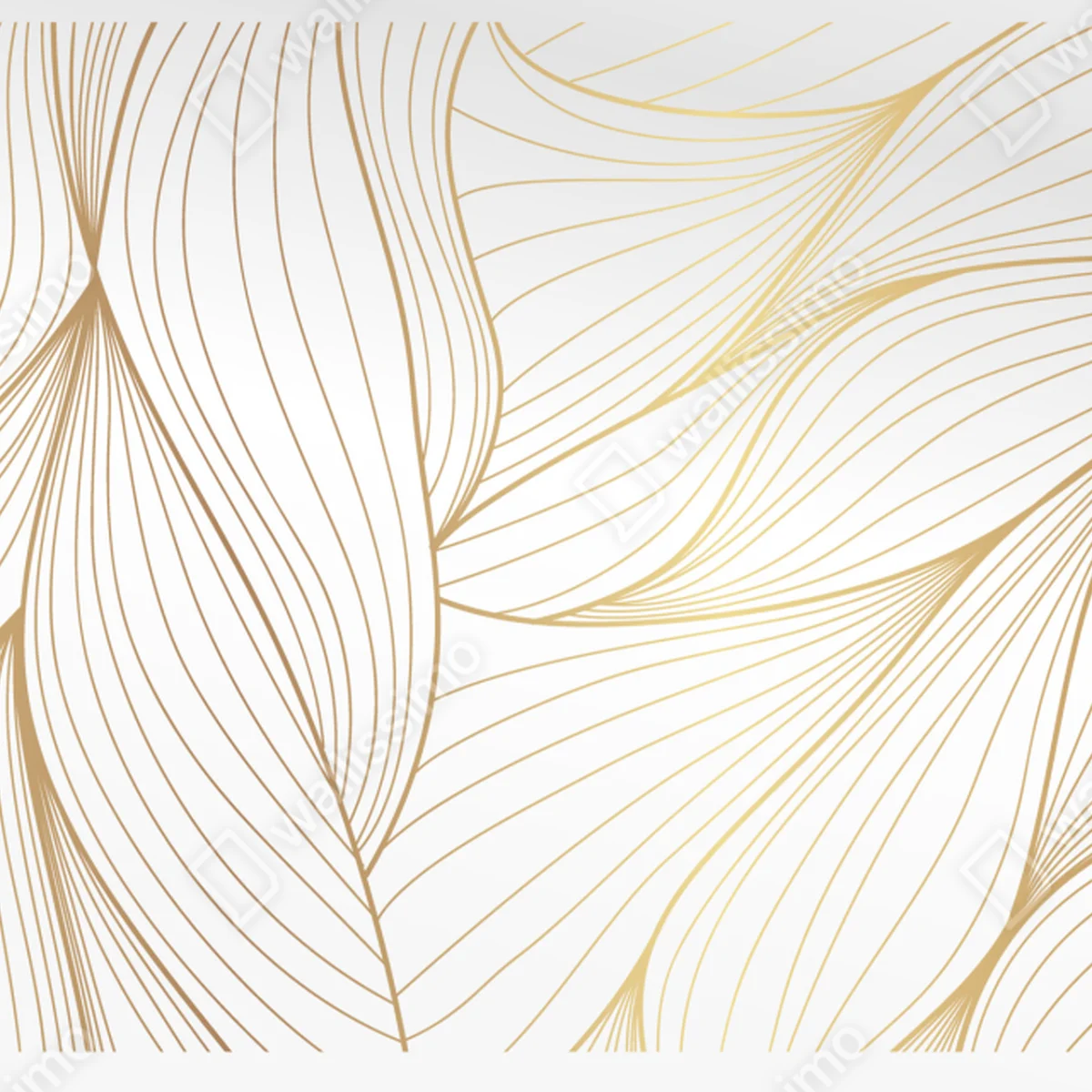 Repositionierbarer Aufkleber goldene fließende linien abstraktes design Repositionierbarer Aufkleber goldene fließende linien abstraktes design