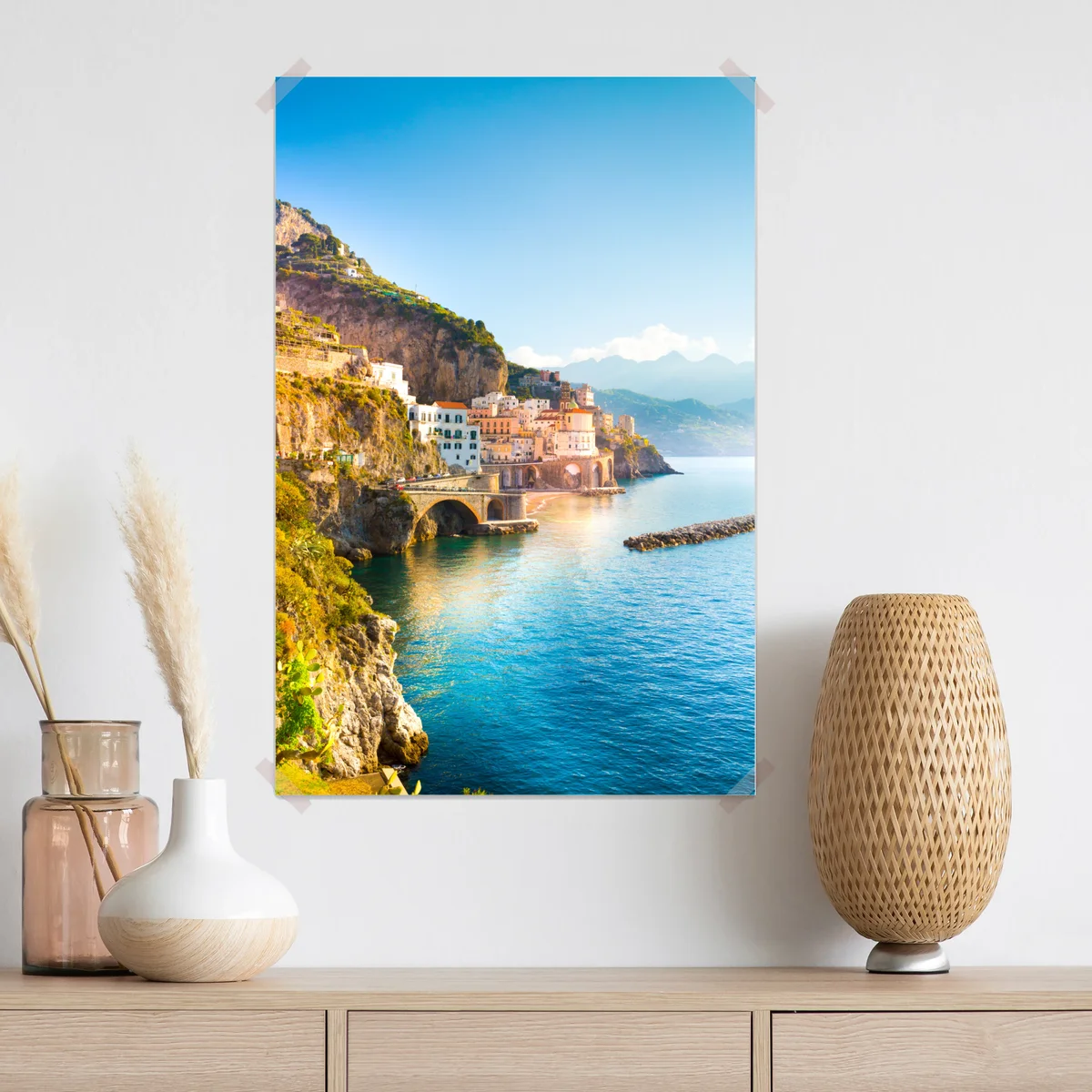 Poster sonnige Amalfiküste Poster sonnige Amalfiküste