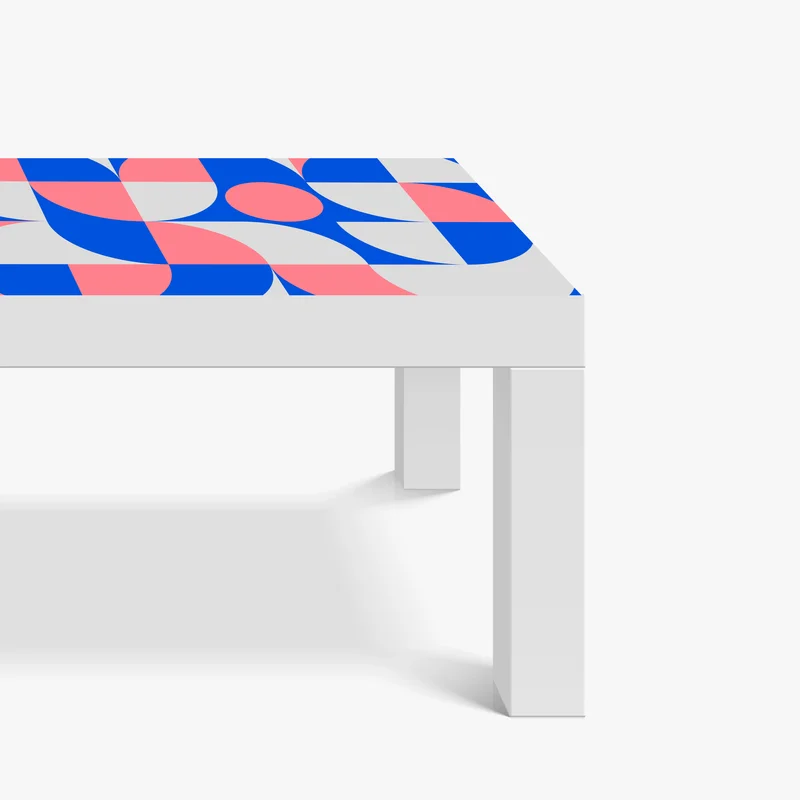 Tischaufkleber und Schreibtischaufkleber skandinavische geometrische komposition