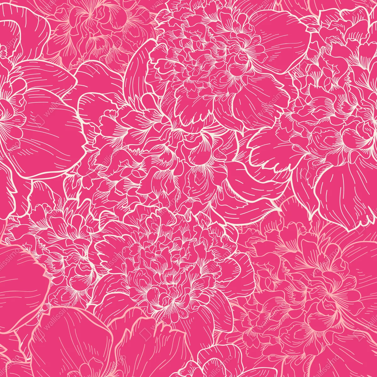 Laptop-Aufkleber leuchtendes rosa pfingstrosenmuster Laptop-Aufkleber leuchtendes rosa pfingstrosenmuster