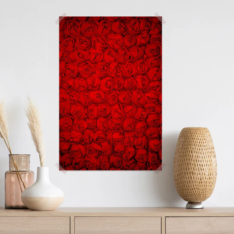 Poster endlose rote rosen Poster endlose rote rosen
