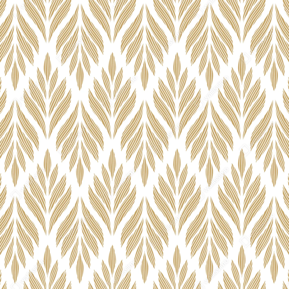 Türaufkleber goldenes blattmuster nahtloses design Türaufkleber goldenes blattmuster nahtloses design