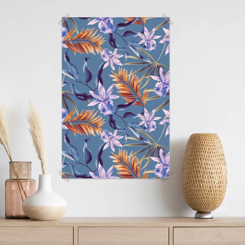 Poster tropisches orchideenmotiv • Poster bei Wallnifity® Poster tropisches orchideenmotiv • Poster bei Wallnifity®
