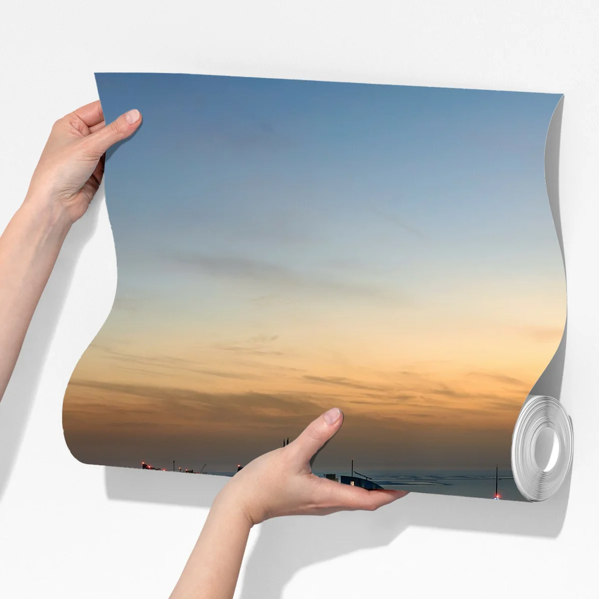 Fototapeta Dubaj marina wieczorna panorama Fototapeta Dubaj marina wieczorna panorama