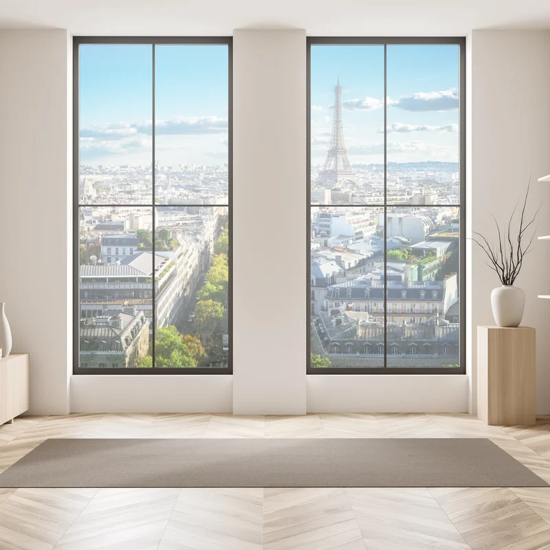 Fensteraufkleber panorama von Paris mit dem Eiffelturm